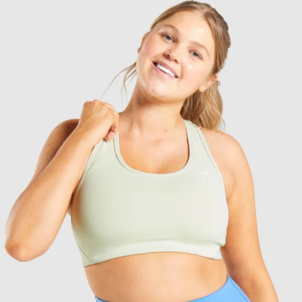 Gymshark Essential Racer Back Sports Bra Light Green